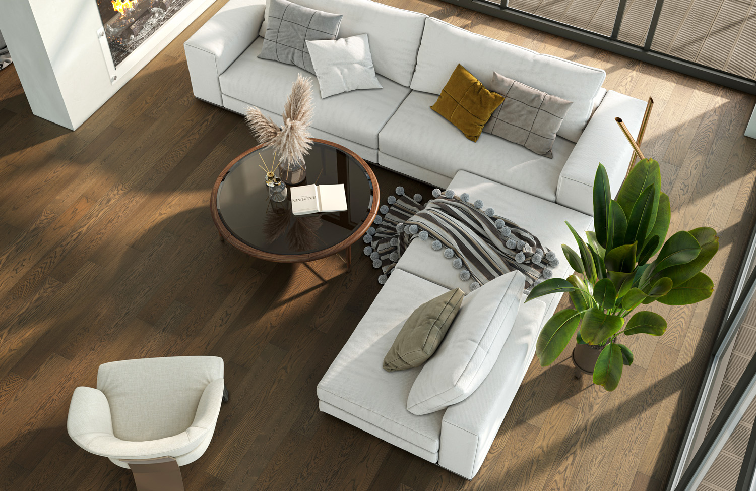 Кварцевый паркет Quartz Parquet Классик Дуб Рустикальный 410 7/1.2