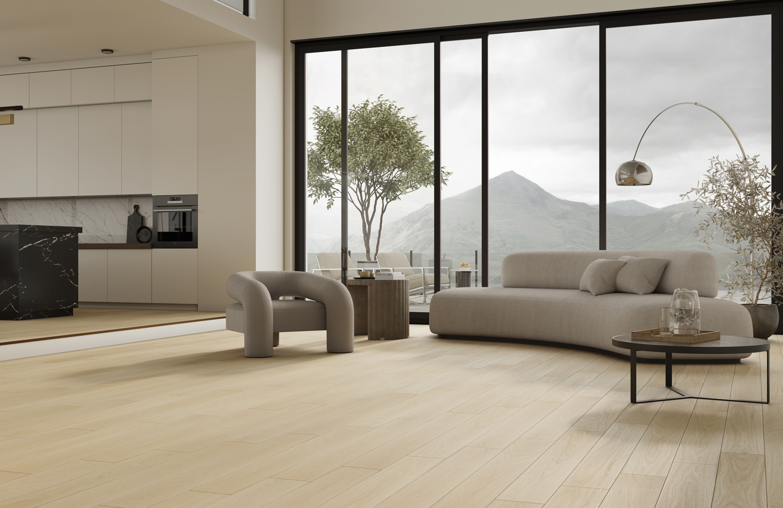 Кварцевый паркет Quartz Parquet Классик Дуб Испанский 404 7/1.2