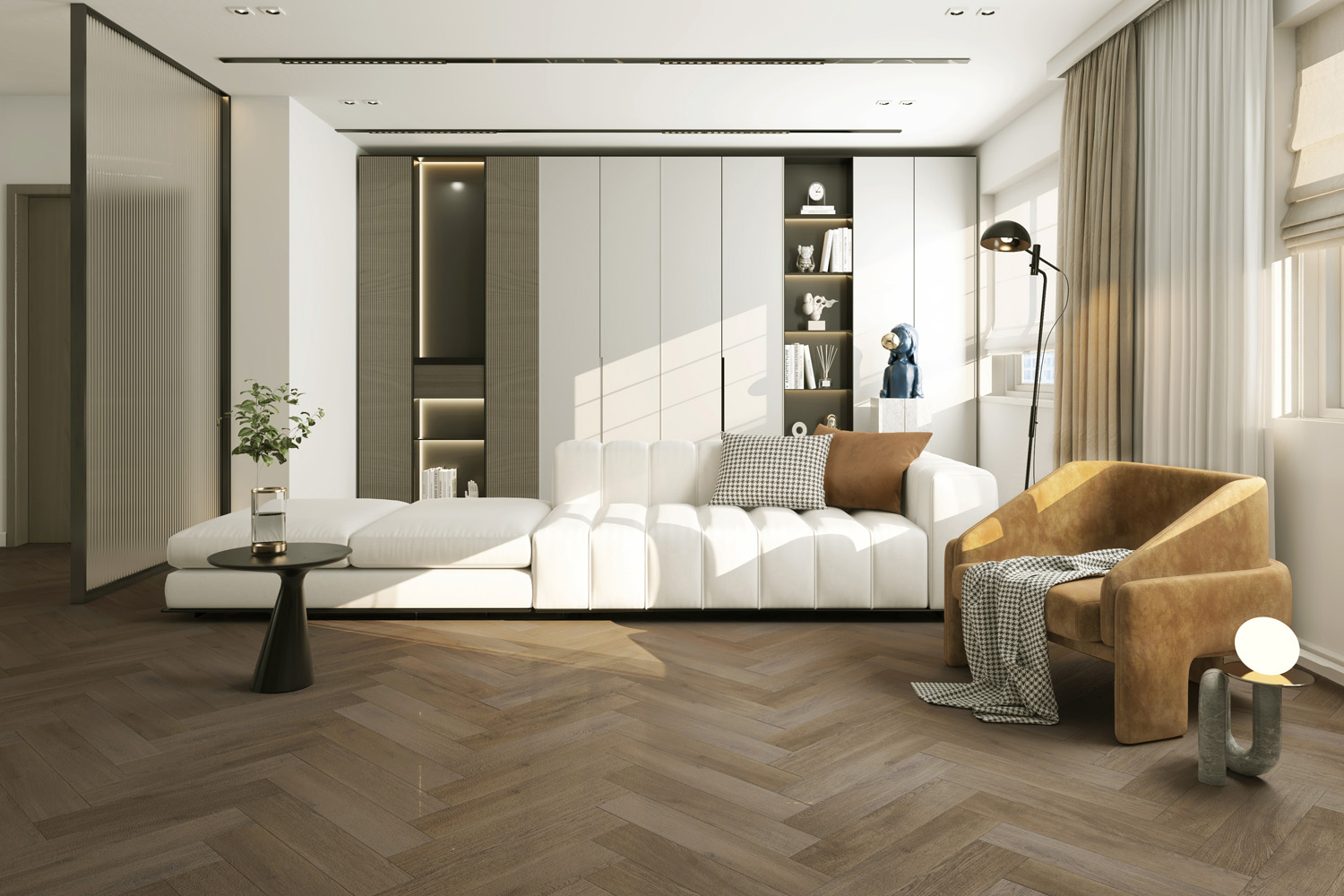 Кварцевый ламинат Home Expert Parquet Дуб Ливингстон 33-3009