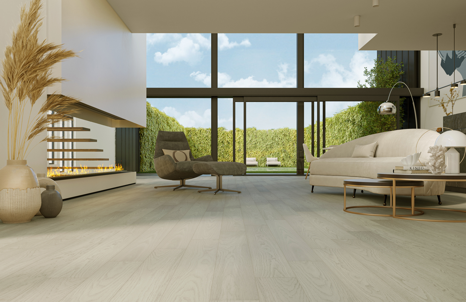 Кварцевый паркет Quartz Parquet Классик Дуб Песочный 408 7/1.2