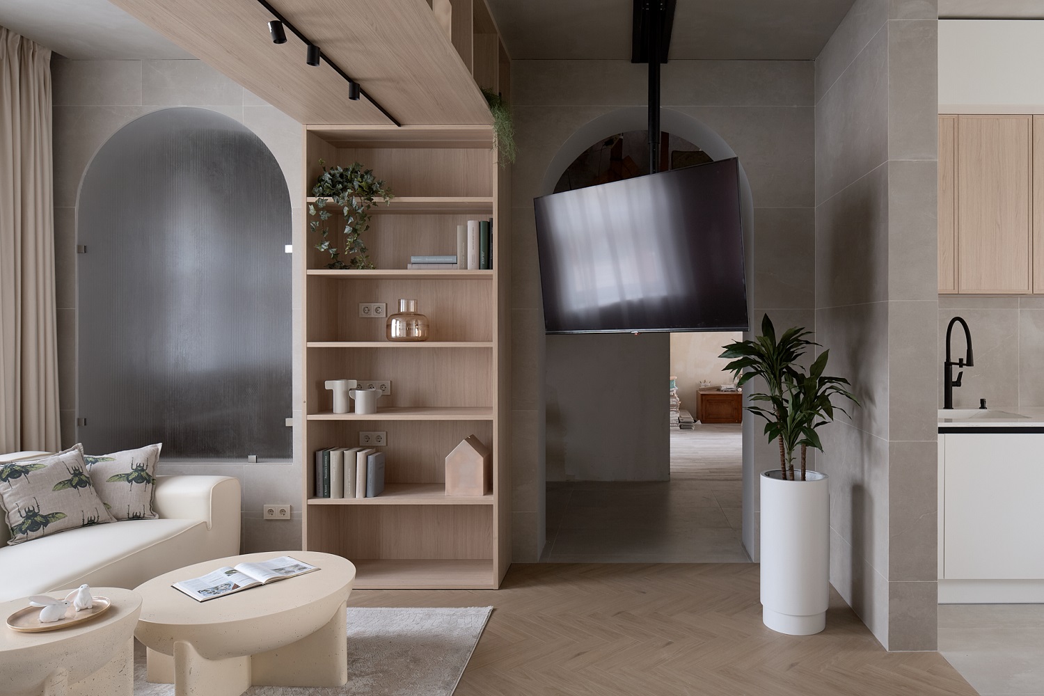Кварцевый ламинат Fargo Herringbone Дуб Аттика 44-88174-003 