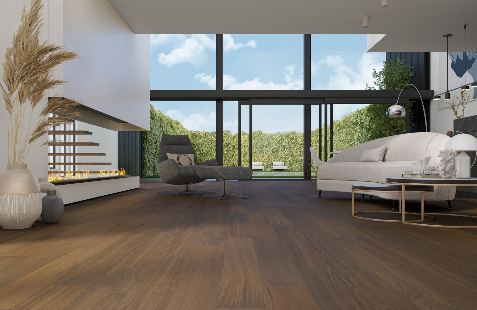 Кварцевый паркет Quartz Parquet Классик Орех Американский 400-29 7/1.2