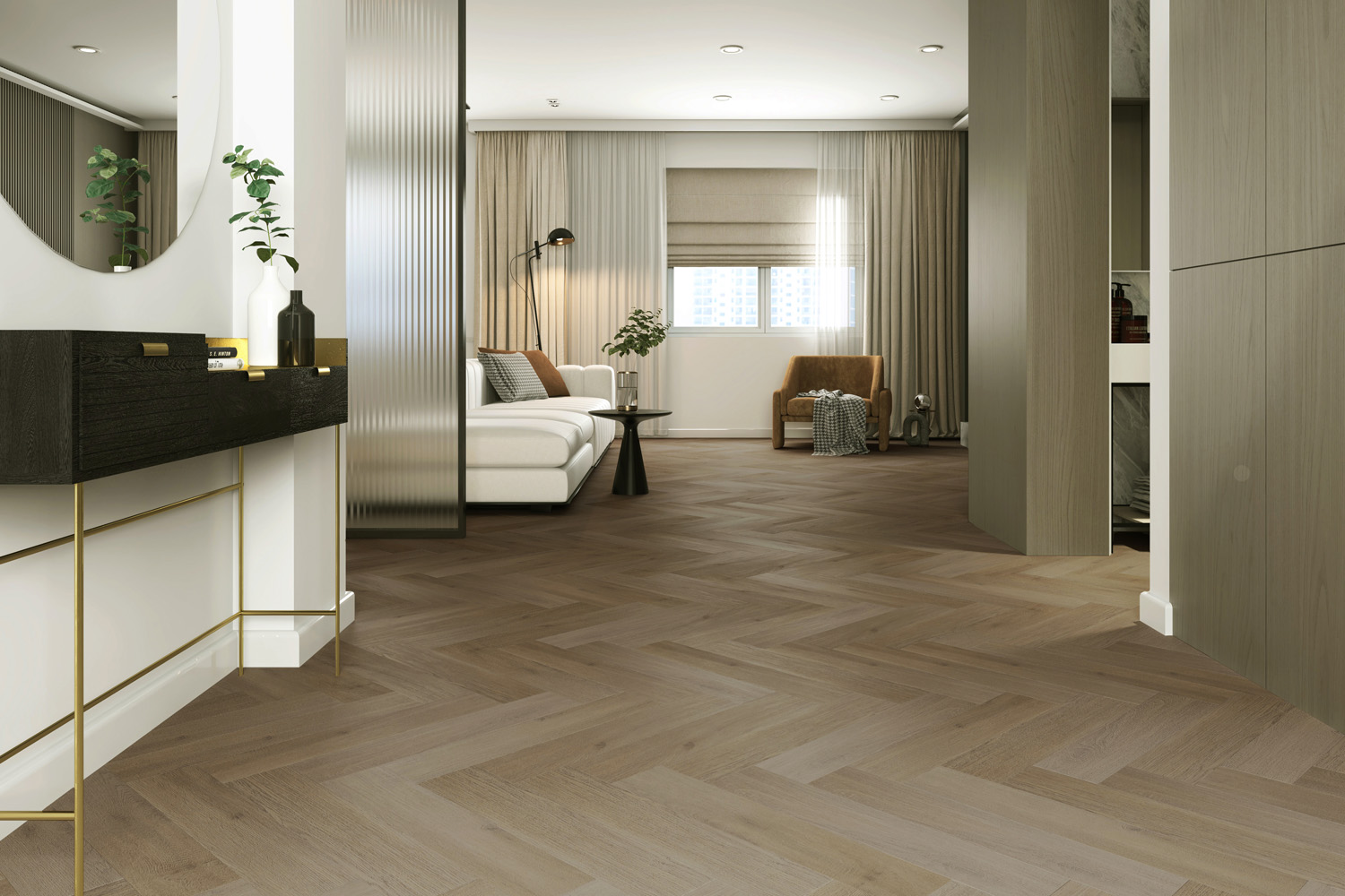Кварцевый ламинат Home Expert Parquet Дуб Ливингстон 33-3009