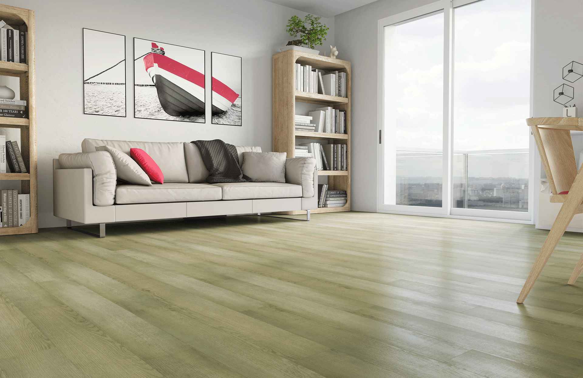 Кварцевый ламинат Home Expert Natural Дуб Канадский лес 62W930 градиент