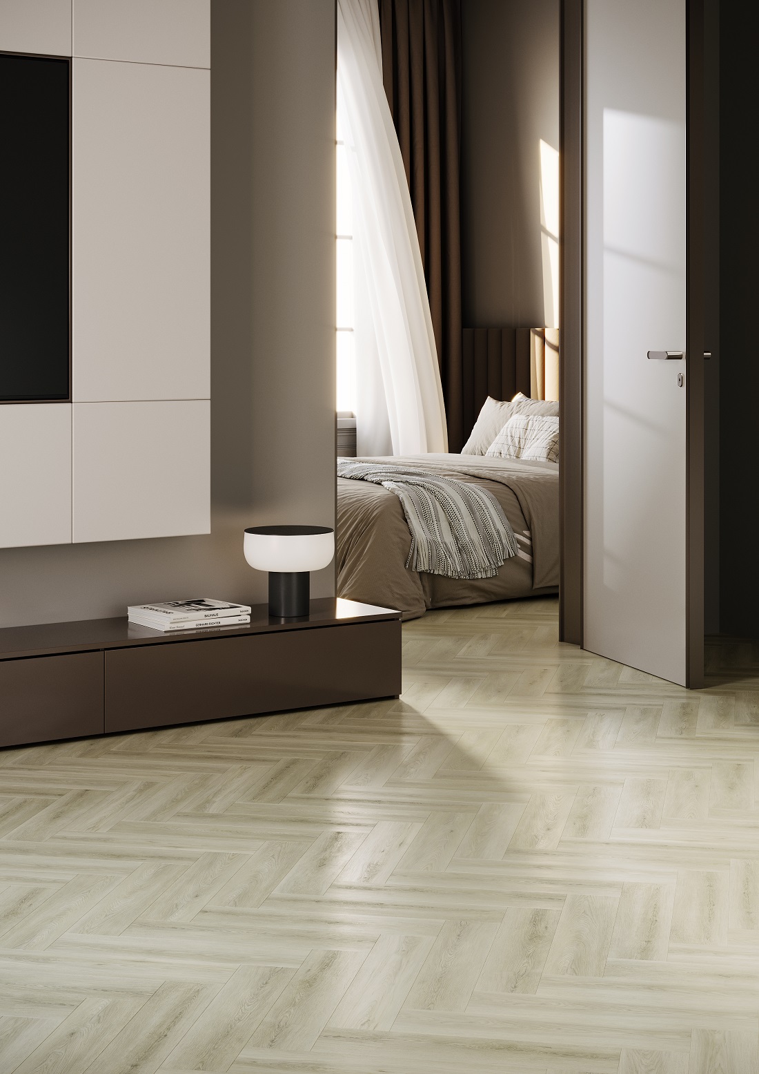 Кварцевый ламинат Fargo Herringbone Дуб Бирмингем 44-6191-4 