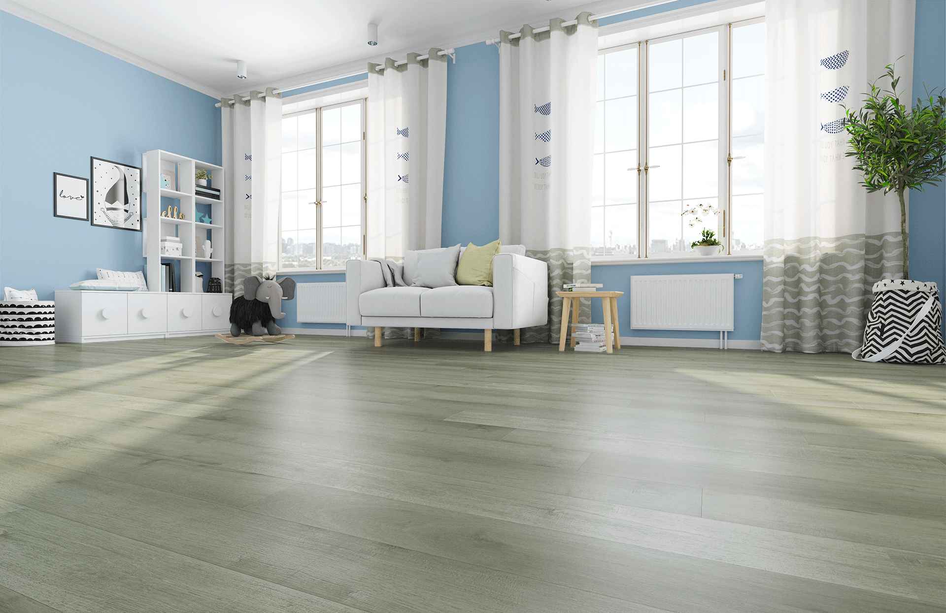Кварцевый ламинат Home Expert Natural Дуб Баварский Лес 1207/69W906