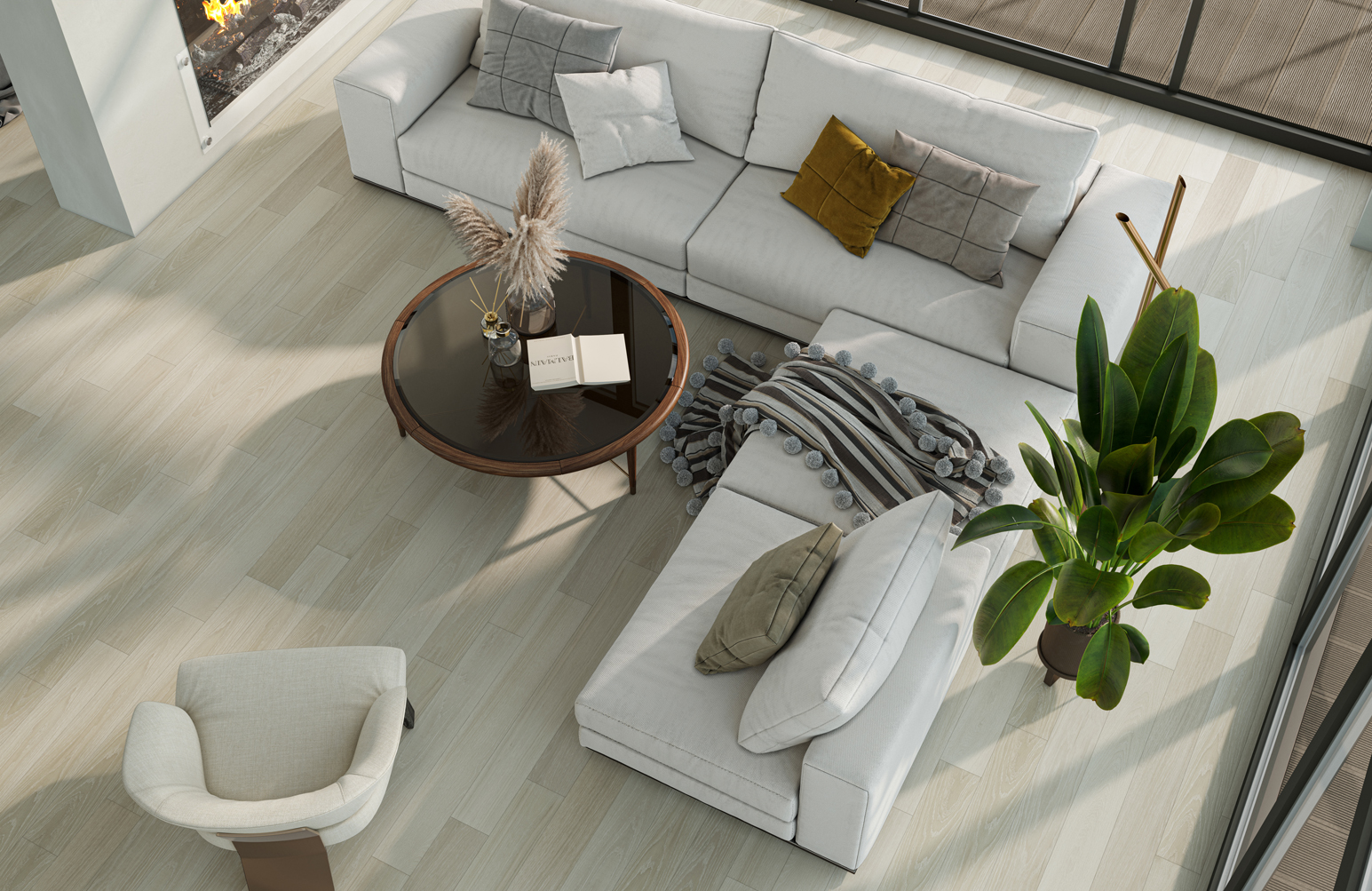 Кварцевый паркет Quartz Parquet Классик Дуб Лимба 405 7/1.2
