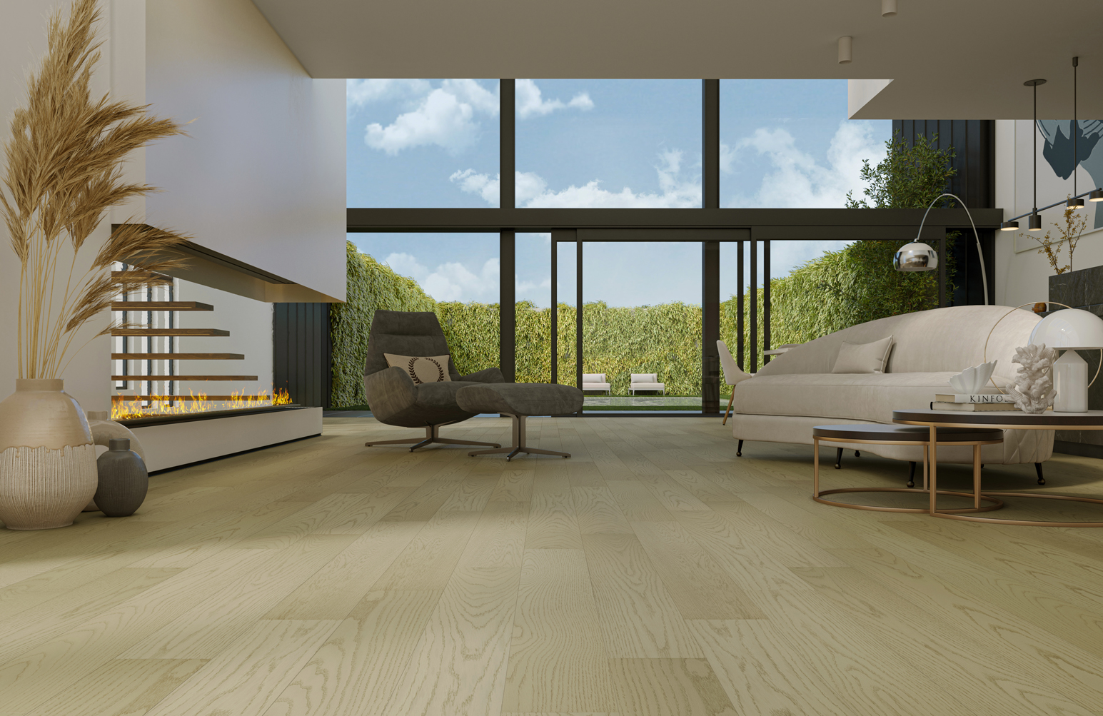 Кварцевый паркет Quartz Parquet Классик Дуб Шампань 414 7/1.2