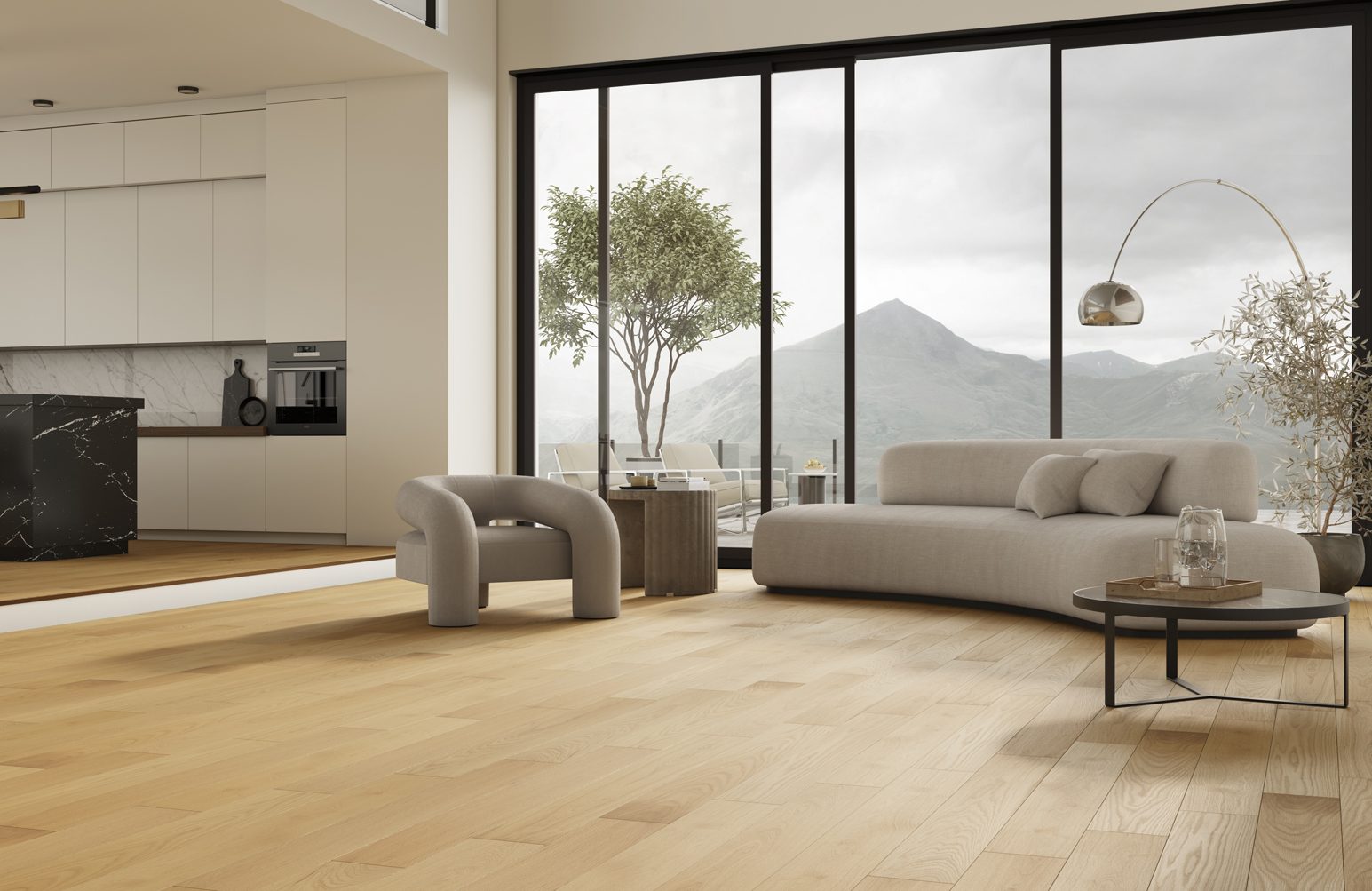 Кварцевый паркет Quartz Parquet Классик Дуб Медовый Раф 463 7/1.2