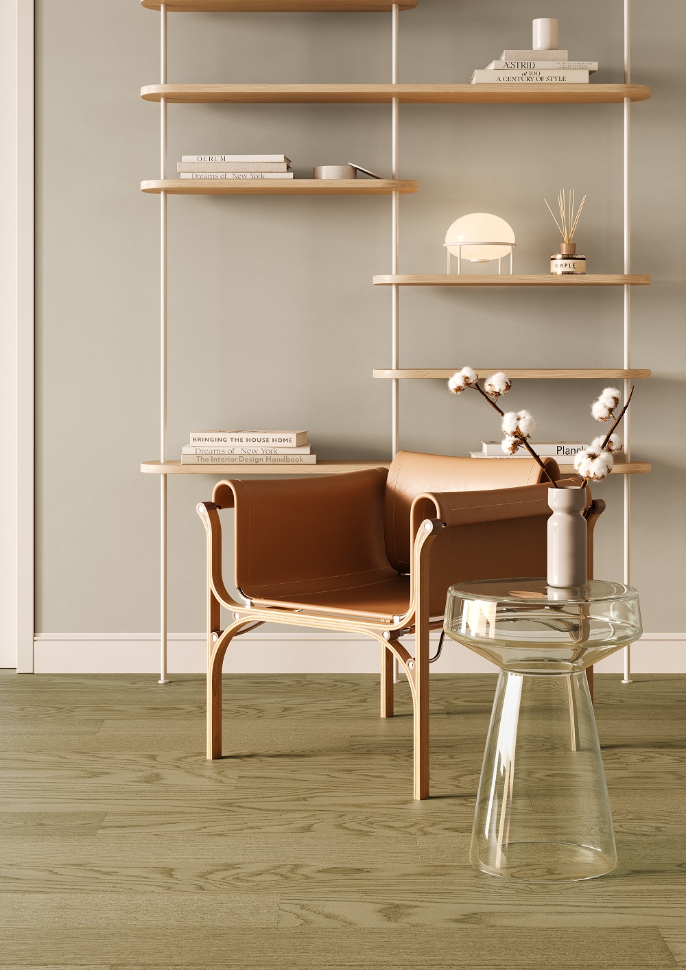 Кварцевый паркет Quartz Parquet Классик Дуб Флэт Уайт 1258-55 5/0.6