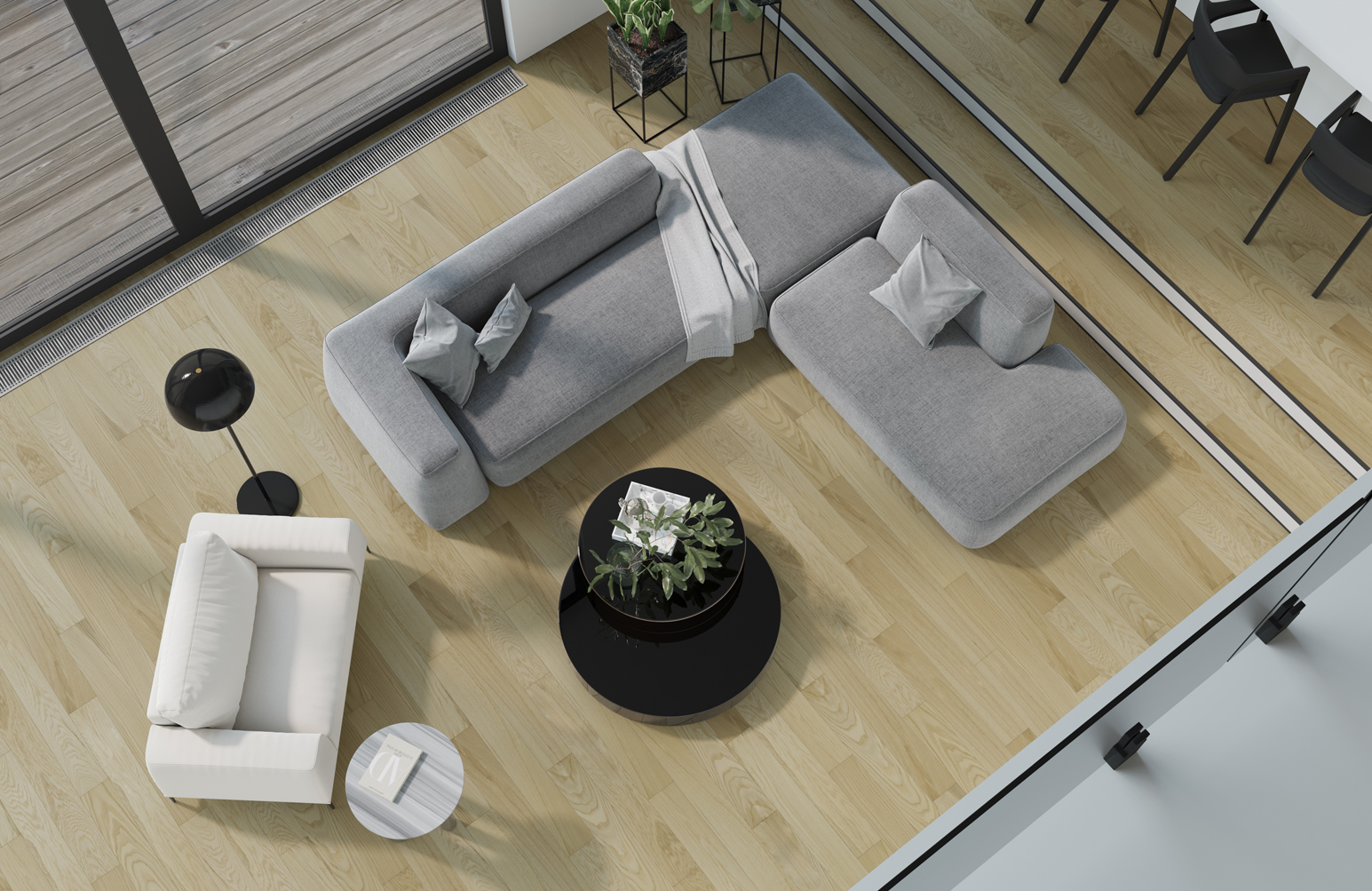 Кварцевый паркет Quartz Parquet Классик Дуб Тоскана 407 7/1.2