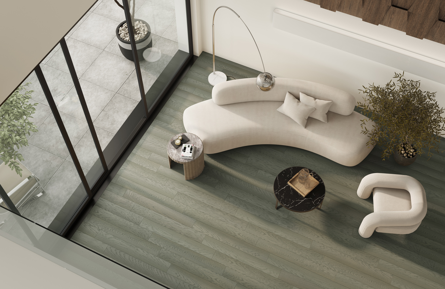 Кварцевый паркет Quartz Parquet Классик Дуб Средиземноморский 409 7/1.2